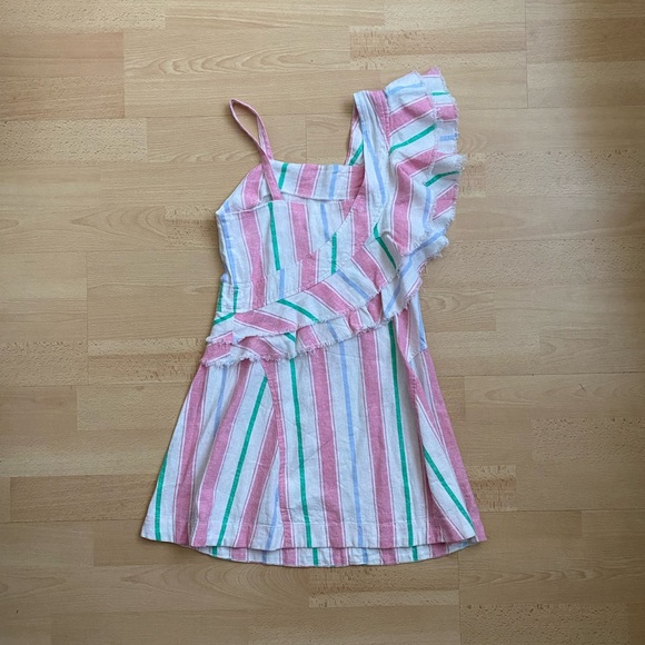 Linen Ruffle Dress - Picture 3 of 5